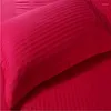 Caisse d'oreiller Stripe Stripe Standard Oreadcase pour El / Salle d'amis Couleur de couleur unie Couvre de couleurs simples Textile de maison