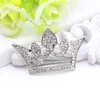 Broches Royal Simulation Bijoux Crown Brooch Pin up for Women Crystal Broches Hollow Rhinestone Abound épingles nuptiales