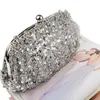 Bolsos de noche, bolso de mano para mujer, bolso de hombro con cadena, bolso de mano de lentejuelas de cristal a la moda para fiesta de mujer, mensajero de novia para boda