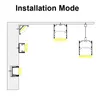 V U Shape LED Aluminum Channel With milky Cover End Caps and Mounting Clips Aluminum Profile for LED Strip Light Installations