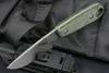 Hot M6698 Couteau de chasse droit de survie 14C28N Satin Drop Point Lame CNC Full Tang Flax Handle Outdoor Couteaux tactiques à lame fixe avec Kydex