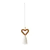 Valentine's Day Hand Woven Car Pendant Party Favor DIY Tassel Heart Shaped Pendant Household Decoration Supplies