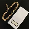 Fashion Designer Necklace Bracelet Set Choker For Unisex Letter Bracelets 18K Gold Plated Chain Women Stainless Steel Necklaces