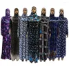 Etniska kläder (12 stycken/parti) Kvinnor Khimar Kaftan Muslim Abaya Maxi Dress Prayer Islam Hijab QK033