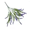 Decorative Flowers 5 Branches Artificial Purple Lavender Flower Plant Vanilla Rural Decoration Simulated Outdoor Home El