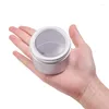 Storage Bottles 200ML Empty Jar With Window Aluminum Tin Box Candle Jars Lip Cosmetic Containers Metal Gift Boxes Refillable