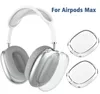 Para Airpods Max FUNDAS Metal ANC Accesorios para auriculares Transparente TPU Silicona sólida Funda protectora impermeable AirPod Maxs Auriculares Funda para auriculares