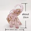 Decorative Objects Figurines Handmade Murano Glass Elephant Figurine Art Miniature Sculpture Animal Collectibles Birthday Xmas Gift Home Decor Ornament 230221