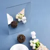 Objetos decorativos Figuras 5pcs espelhos bolo de casamento Originalidade pasta sem moldura Splicing Combination Wall Mirror Tiles 2mm de espessura 230221