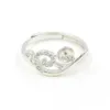 Smyckesinställningar S925 Sterling Sier Pearl Ring Fittings Korean Womens Trend Personliga monteringar Tillbehör för DIY PS4MJZ0 DCS