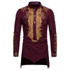 Camisas casuais masculinas Moda Africa Roupas longas Roupas de vestido de vestido Hip Hop Robe Africaine para 230221