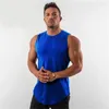 Hommes débardeurs marque été entraînement haut en maille hommes Musculation vêtements musculation maillots sans manches séchage rapide gilet