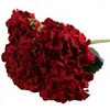 Decorative Flowers 1Pc Colorful Artificial Flower Eco-friendly Smooth Surface Fake Plant 5 Heads Floral Arrangement