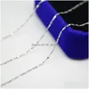 Chains S925 Sterling Sier All Star Jewelry Collarbone Chain Wholesale Plated 18K Gold Naked Necklace Fashion Ch Dhmip