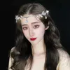 Tiaras Crystal King Crown 신부 헤어 액세서리 웨딩 리노 스톤 워터 드롭 잎 Tiara Elf Crown Headband Frontlet Brides Hair Jewelry Z0220