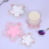 Table Mats 1PC Cherry Blossom Heat Insulation Mat Family Office Anti-skid Tea Cup Milk Mug Coffee Placemats