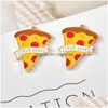 Charms 10Pcs/Pack Pizza Popsicle Donuts Cake Enamel Metal Golden Pendants Earring Diy Fashion Jewelry Accessoriescharms Drop D Dh9Os