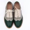 Klänningskor Womens Flats Oxford Woman äkta läder sneakers dam brogues vintage casual oxfords för kvinnor skor 230220