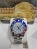 Heren Watch GMT II-126710 Batman 17-kleuren 40 mm Ceramic Watch Ring Luxe Menmechanische automatische bewegingspolhorloge met originele boxpapier