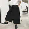 Men's Pants Chinese Harem Kimono Karate Asian Clothes Black Samurai Japanese Streetwear Cotton And Linen Cropped 230221