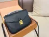 Luxurys tasarımcıları akşam çantası kabartma çiçek pochette kadınlar çanta haberci çantaları gerçek deri metis zarif kadın omuz crossbody çanta