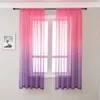 Curtiente de cortina multi cor pesadas cortinas de tule para sala de estar Doris Yarn Voile Janela Tratamento de painel Decoração de cortinas de decoração