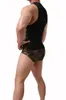 Débardeurs pour hommes Bodys pour hommes Sous-vêtements Shapers Camouflage Sexy Mesh Bodybuilding Homme Corset Haute Élasticité Vêtements d'une seule pièce