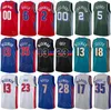 Men Woman Print Basketball Isaiah Stewart Jerseys 28 Jalen Duren 0 Rodney McGruder 17 Marvin Bagley III 35 Alec Burks 5 Hamidou Diallo 6 City Classic Breathable Color