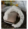 Tiaras tät kristallhårband brudhoppe tiara kvinnor pannband krona brud tillbehör bröllop hår smycken z0220