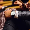 Zegarki designerskie zegarek zegarek na rękę Agelocer Army Retro Mężczyzn Men Mechanical Power Reserve Godziny Złota stal wielofunkcyjny Auto Data wodoodporna