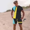 Мужские спортивные костюмы Mens Summer Suit 2 шорты футболки Set Sport Sport Count