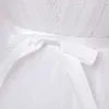 Robes de fille blanc à manches longues robes de demoiselle d'honneur adolescents filles anniversaire princesse robe de soirée en dentelle enfants formel mariage soirée Vestidos W0224