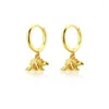 Hoop Earrings Gold Horn Stegosaurus Pendiente Piercing Earring Drop Ear Clips For Women Jewelry 2023 Animal Collection Rock Punk Party