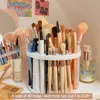 Makeup Brushes White Porous Holder Plastic Desktop Organizer Pen Storage Box Nail Polish Cosmetic Brush HolderMakeup Harr22