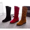 BOTAS OUTONO E WINTER MULHERES MUNHAS ANOS SURPOLO DE JONOS SUERE Feminina longa e confortável de pano de pano casual moda