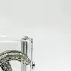 Bracelets joncs en or et diamants de créateur de luxe pour femme Poignet pour femme adapté 16 17 18 CM Bracelet jonc officiel C Réplique de la marque Cadeau premium Boucle de printemps