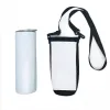 NEW Sublimation white Blank 20oz Skinny Tumbler Tote Diving cloth Neoprene bottle Sleeves with Adjustable Strap Drinkware Handle Water cups Carrier Sleeve Covers