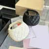 10A CC Bag Womens Classic Mini Moon Pochette Pelle di agnello Vera pelle Nero Bianco Catena Borsa esterna Sacoche Rossetto Custodia cosmetica