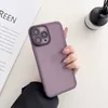 Kamera lens koruyucusu iPhone 15 14 Pro Max 13 12 11 8 7 Plus iPhone15 İnce Delik Yumuşak TPU Silikon Buzlu Mat Akıllı Cep Telefonu Arka Kapak Cilt