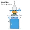 Zonesun ZSP-890C Värmepress Tillbehör Pneumatisk automatisk stämpelmaskin Läder Logotyp Creasing Machine Stamper High Speed ​​Card Präglingsmaskin