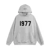 Designer Fashion Europe and America New Oversized Hoodie Men Women High Quality 1977 Flocked 100% Cotton Pullover Loose Couples Sweatshirts Fashion Hip Hop Hoodie