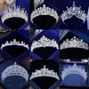 Diadèmes Divers Argent Or Couleur Cristal Couronnes Mariée diadème Reine De La Mode Pour Le Mariage Couronne Casque De Mariage Bijoux De Cheveux Accessoires Z0220