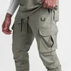 Pantalons pour hommes Cargo été mince lâche séchage rapide Leggings élastiques course formation pantalons de survêtement décontracté tendance pantalon 230221