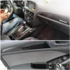 Car Stickers Carstyling 3D/5D Carbon Fiber Interior Center Console Color Change Molding Sticker Decals For Q5 2010 Drop Delivery Mob Dh3Gj