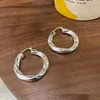 Hoop oorbellen Todorova Dikke metaal overdrijving Twist Cirkel voor vrouw geometrische oorhoepels feestjuwelen geschenken