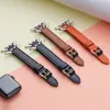 Calfskin Watch band 14mm Works with all Apple Watches Designer Watch Strap Business Small Pretty Waist Pin Buckle Y2302