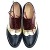 Klänningskor Womens Flats Oxford Woman äkta läder sneakers dam brogues vintage casual oxfords för kvinnor skor 230220