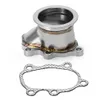 Outras pe￧as autom￡ticas Adaptador de a￧o inoxid￡vel PQY para T25 T28 GT25 GT28 2,5 6M Vband Flange Flange Turbo Down Tubo PQY4833 Drop Delivery M DHSKQ