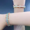 Armband kkbead nepali vintage etnisk handvävd webbbingband färgad pärlstav guldkedja bohemiskt par armband