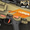 MG3 Makineli Tabanca Oyuncak Silahlar Yumuşak Kurşun Kabuk Ejeksiyon Köpük Dart Blaster Elektrikli Manuel Yetişkinler İçin 2 Mod Başlatıcı Erkek Çocuklar Açık Hava Oyunları